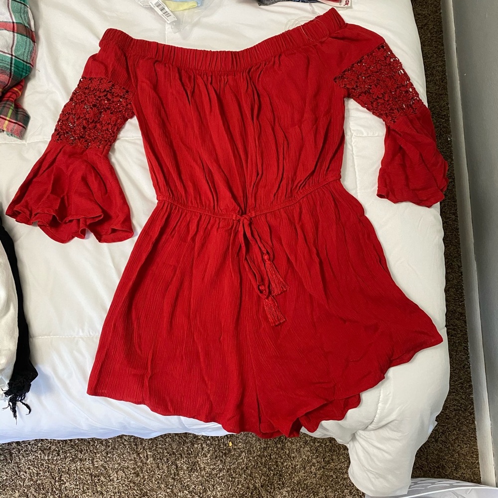 Red romper